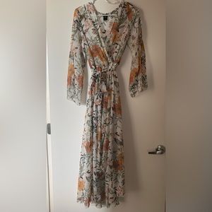 Kate and Lily wrap ruffle dress